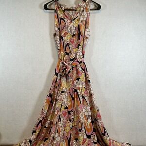 Pinch Sleeveless Tiered Maxi Dress Size Small Floral‎